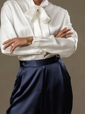 Silk Silky 19 Momme Silk Pants